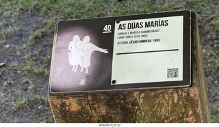 64 a2y. Spain - Santiago de Compostela - walking tour sign