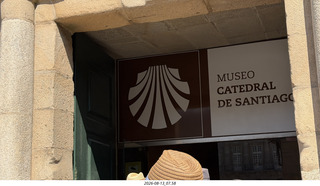114 a2y. Spain - Santiago de Compostela - walking tour - Cathedral de Santiago Museum entrance