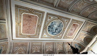 145 a2y. Spain - Santiago de Compostela - walking tour - Cathedral de Santiago Museum ceiling