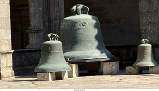 150 a2y. Spain - Santiago de Compostela - walking tour - catherdral bells