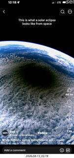 249 a2y. solar eclipse from space