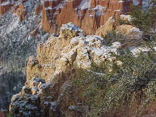 Bryce Canyon snow covered hoodoos in new sunshine 3