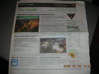 grand canyon newsletter -- cover