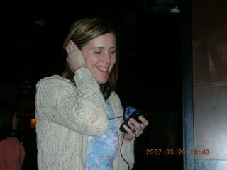 Jen on her cell phone