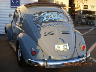yellow VW superbeetle flowerpot