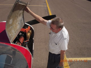 n4372j in shop with new engine - Bill