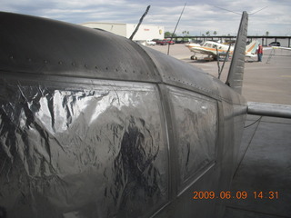 N8483R awaiting new paint at Falcon Field (FFZ)