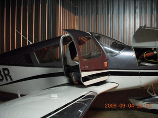 Blythe (BLH) fly-in - N8483R newly painted in hangar