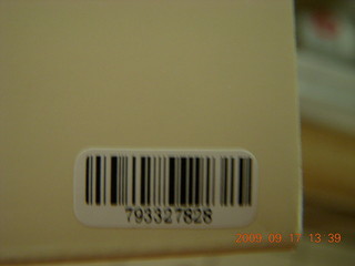new Lightspeed Zulu headset bar-code label