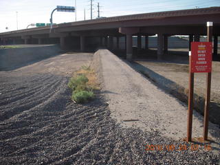 run along dirt road around Hayden on Tempe Town Lake (where it used to be)