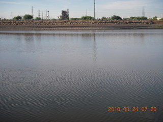 run along dirt road around Hayden on Tempe Town Lake (where it used to be)