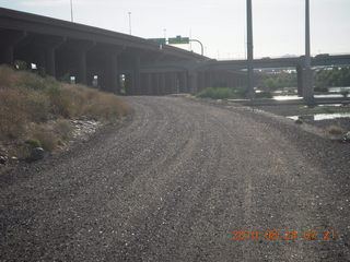 run along dirt road around Hayden on Tempe Town Lake (where it used to be)