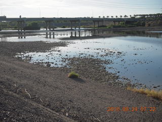 run along dirt road around Hayden on Tempe Town Lake (where it used to be)