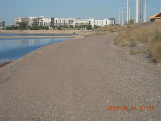 run along dirt road around Hayden on Tempe Town Lake (where it used to be)