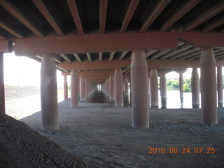 run along dirt road around Hayden on Tempe Town Lake (where it used to be)