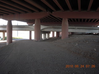 run along dirt road around Hayden on Tempe Town Lake (where it used to be)