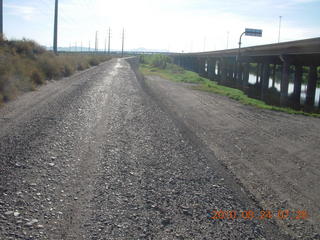 run along dirt road around Hayden on Tempe Town Lake (where it used to be)