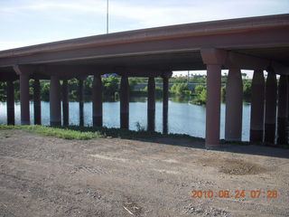 run along dirt road around Hayden on Tempe Town Lake (where it used to be)