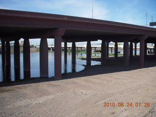 run along dirt road around Hayden on Tempe Town Lake (where it used to be)