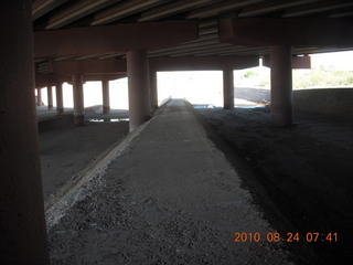 run along dirt road around Hayden on Tempe Town Lake (where it used to be)