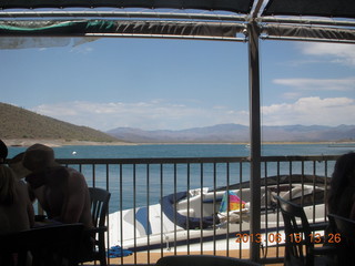 Sean's new boat - Kristina II - restaurant view