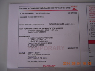 Lunde's Volkswagon - my new car paperwork