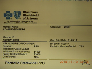 BCBS Blue Cross Blue Shield card