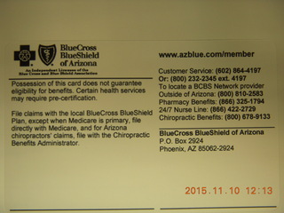 BCBS Blue Cross Blue Shield card