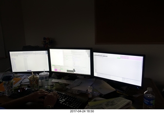 new camera - three monitors