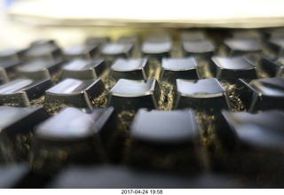new camera - dirty keyboard close-up