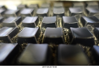 new camera - dirty keyboard close-up