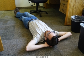new camera -  Brian B lying down