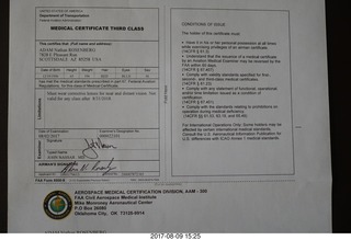 my new one-year aviation medical