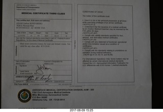 my new one-year aviation medical