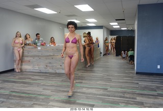 new NH2T store - International Physique League (IPL) show - rehearsal - bikini - Samantha Micheli