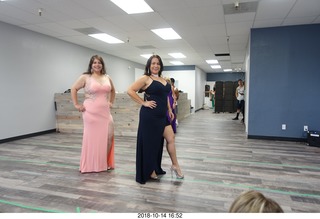new NH2T store - International Physique League (IPL) show - rehearsal - evening gown