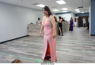 new NH2T store - International Physique League (IPL) show - rehearsal - evening gown