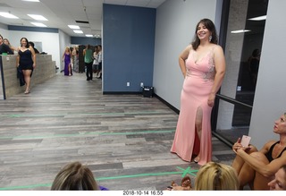 new NH2T store - International Physique League (IPL) show - rehearsal - evening gown