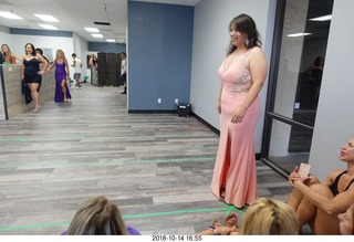new NH2T store - International Physique League (IPL) show - rehearsal - evening gown
