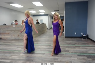 new NH2T store - International Physique League (IPL) show - rehearsal - evening gown