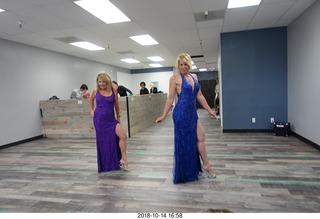 new NH2T store - International Physique League (IPL) show - rehearsal - evening gown