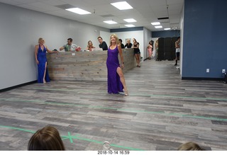 new NH2T store - International Physique League (IPL) show - rehearsal - evening gown