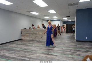 new NH2T store - International Physique League (IPL) show - rehearsal - evening gown