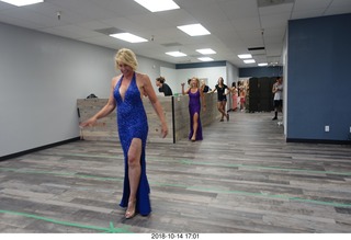 new NH2T store - International Physique League (IPL) show - rehearsal - evening gown