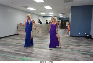 new NH2T store - International Physique League (IPL) show - rehearsal - evening gown