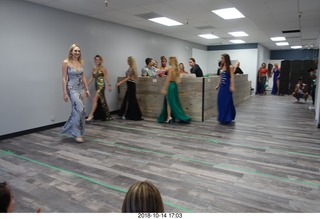 new NH2T store - International Physique League (IPL) show - rehearsal - evening gown