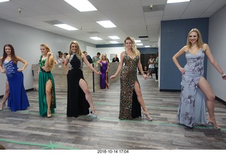 new NH2T store - International Physique League (IPL) show - rehearsal - evening gown