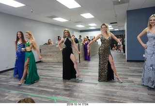new NH2T store - International Physique League (IPL) show - rehearsal - evening gown