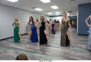 new NH2T store - International Physique League (IPL) show - rehearsal - evening gown