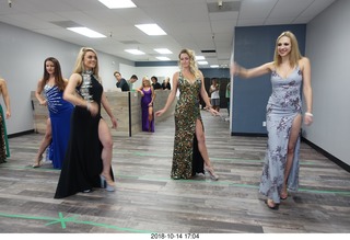 new NH2T store - International Physique League (IPL) show - rehearsal - evening gown